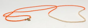 Bead Strand Orange/Cream